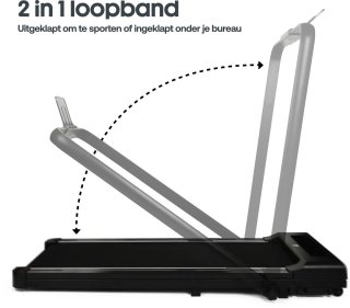 Rockerz Loopband Loopband Inklapbaar Zwart
