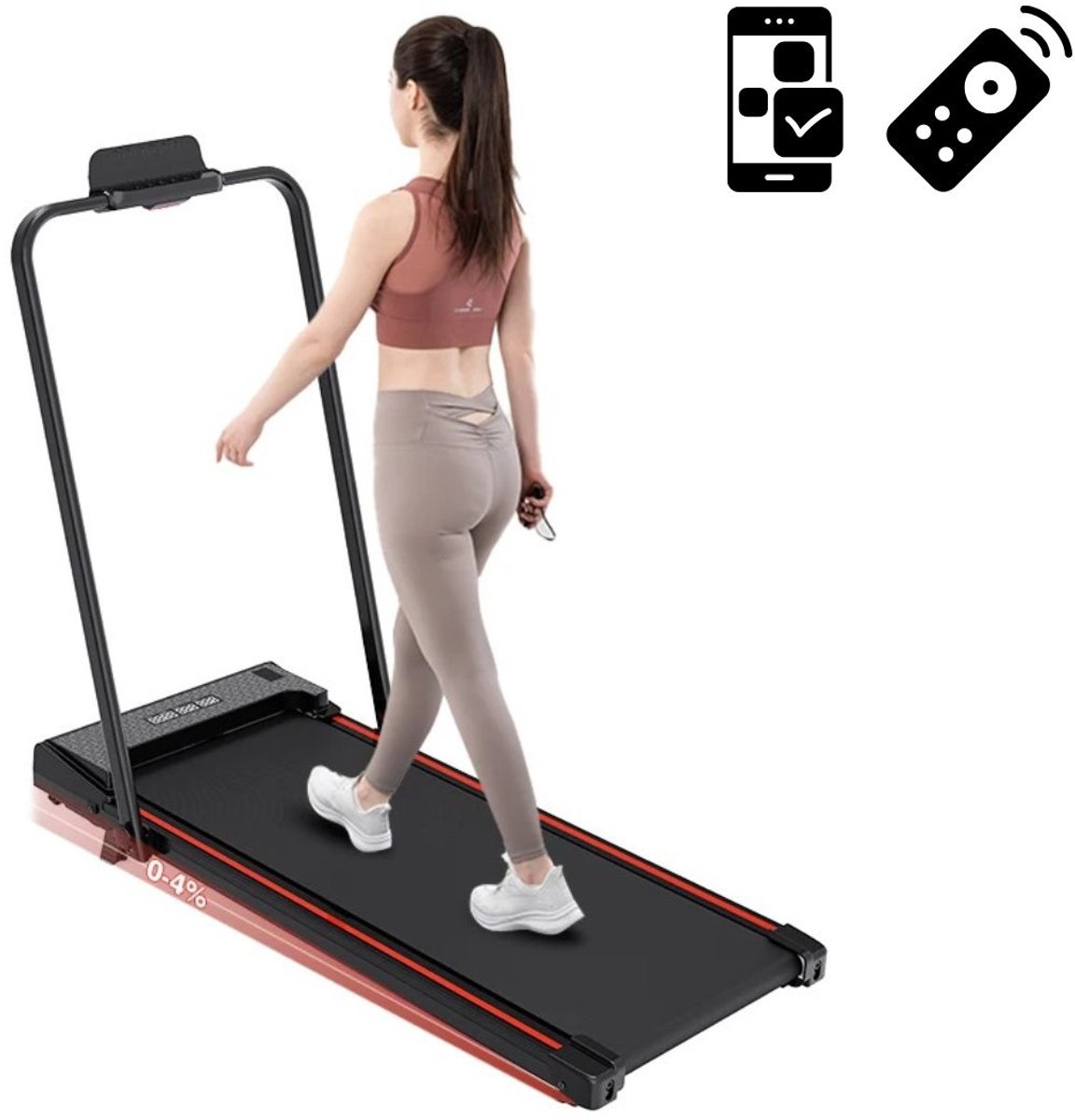 De Serolux Loopband Inklapbaar Hometrainer Zwart in één oogopslag