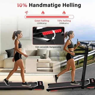 SP walking pad - Wandelband - Loopband inklapbaar - zwart