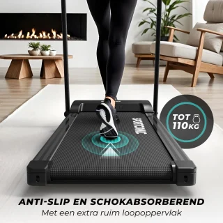 Sportconic Loopband 1-12 km/u Inklapbaar met LED-display en Hartslagmeter