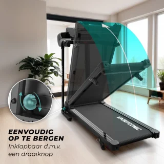 Sportconic Loopband 1-12 km/u Inklapbaar met LED-display en Hartslagmeter