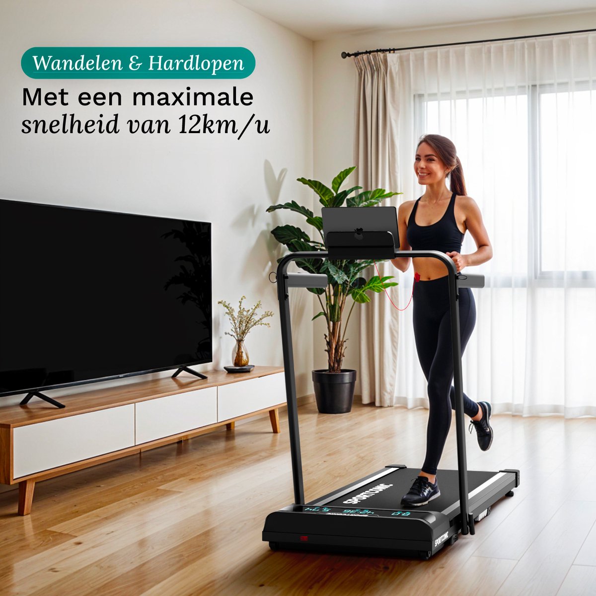 Wat vinden we goed aan de Sportconic Loopband 1-12km/u Inklapbaar Walking Pad