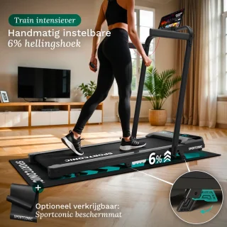 Sportconic Loopband 1-12km/u Inklapbaar Walking Pad