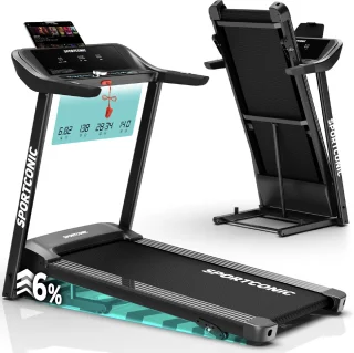 Sportconic Loopband 1-14 km/u Inklapbaar met Hellingfunctie en Tablethouder