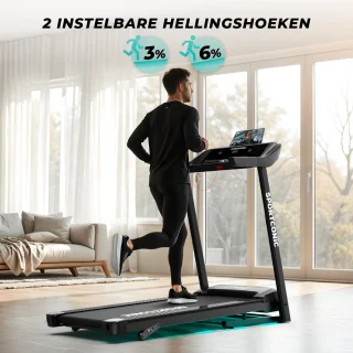 Sportconic Loopband 1-14 km/u Inklapbaar met Hellingfunctie en Tablethouder
