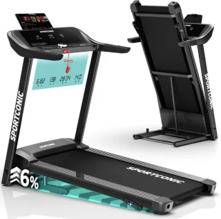 Sportconic Loopband 1-14 km/u Inklapbaar met Hellingfunctie en Tablethouder