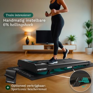 Sportconic Loopband 1-6km/u Walking Pad Inclusief Afstandsbediening