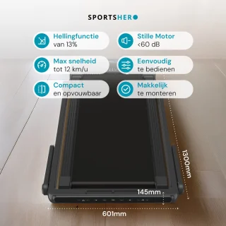 SPORTSHERO RUNNINGPAD PRO S - Hardloopband