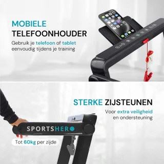 SPORTSHERO RUNNINGPAD PRO S - Hardloopband