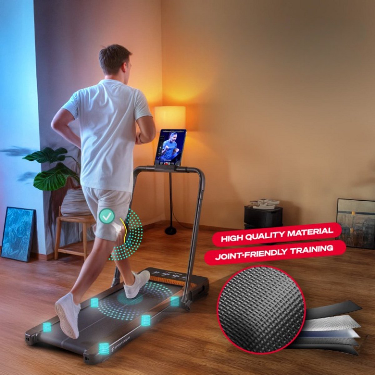 Wat vinden we goed aan de Sportstech sPad1000 Loopband