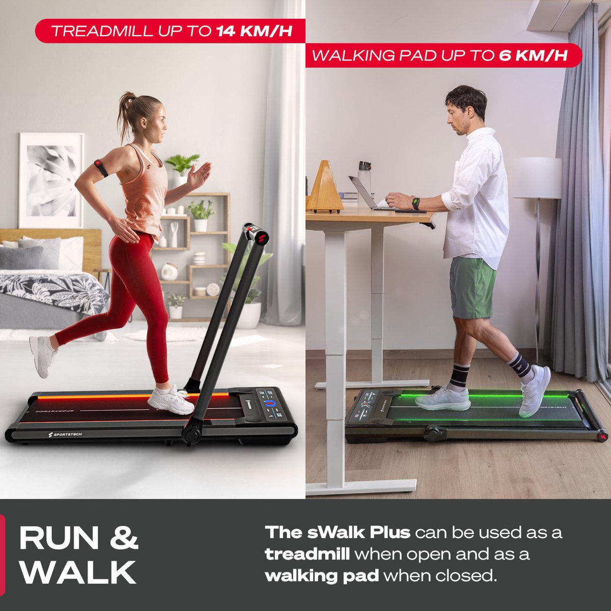 Wat vinden we goed aan de Sportstech sWalk Plus loopband