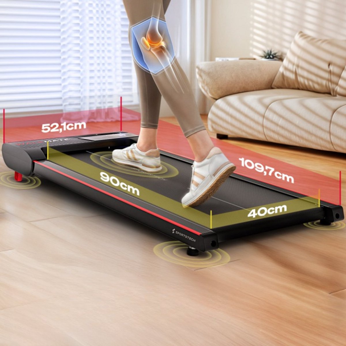 De Sportstech WalkMate Walking Pad loopband in één oogopslag