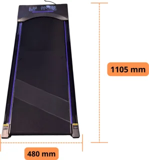 TD Compacte Loopband Wandelpad Zwart/Paars