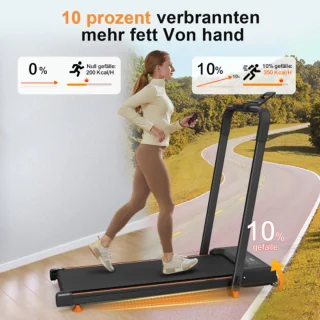 Thuiskantoor Loopband Draagbaar 2-in-1 120 kg