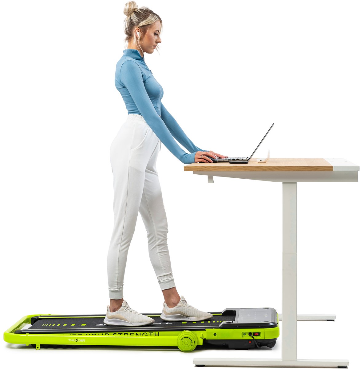 Wat vinden we goed aan de THUNDER® Loopband IMPACT-LIME Opvouwbaar