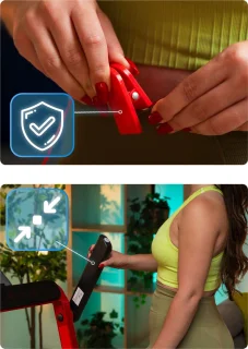 THUNDER® Loopband RACE-RED Opvouwbaar