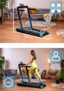 THUNDER RACE-BLACK Loopband Opvouwbaar