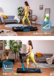 THUNDER RACE-BLACK Loopband Opvouwbaar