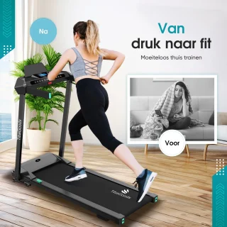 TibaGoods Elektrische Loopband Inklapbaar