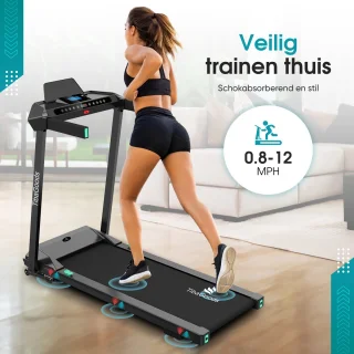 TibaGoods Elektrische Loopband Inklapbaar