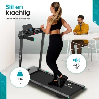TibaGoods Elektrische Loopband Inklapbaar Walking Pad Huishoorth