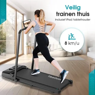 TibaGoods Loopband Inklapbaar Walking Pad Hometrainer