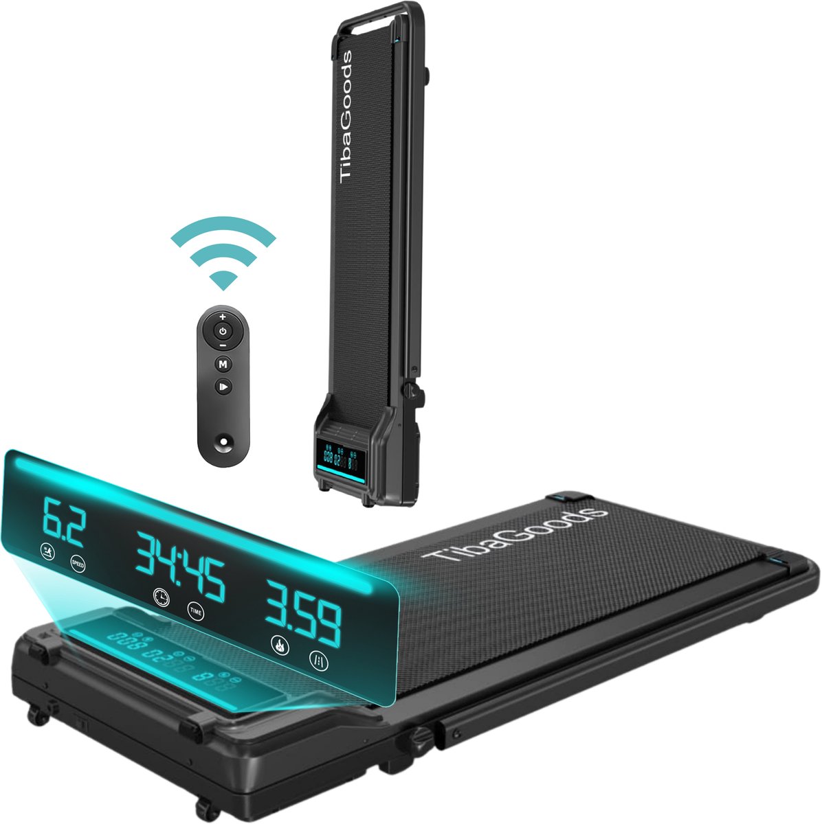 De TibaGoods Loopband Inklapbaar Walking Pad in één oogopslag