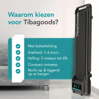 TibaGoods Loopband Inklapbaar Walking Pad