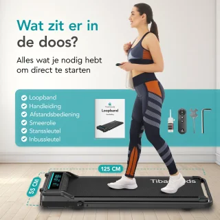 TibaGoods Loopband Inklapbaar Walking Pad