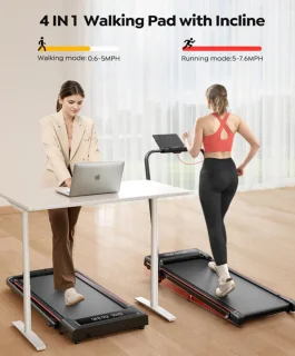 Toputure Loopband met Hellingfunctie en Tablethouder