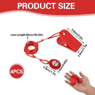 Veiligheidssleutels voor loopband, 4 stuks