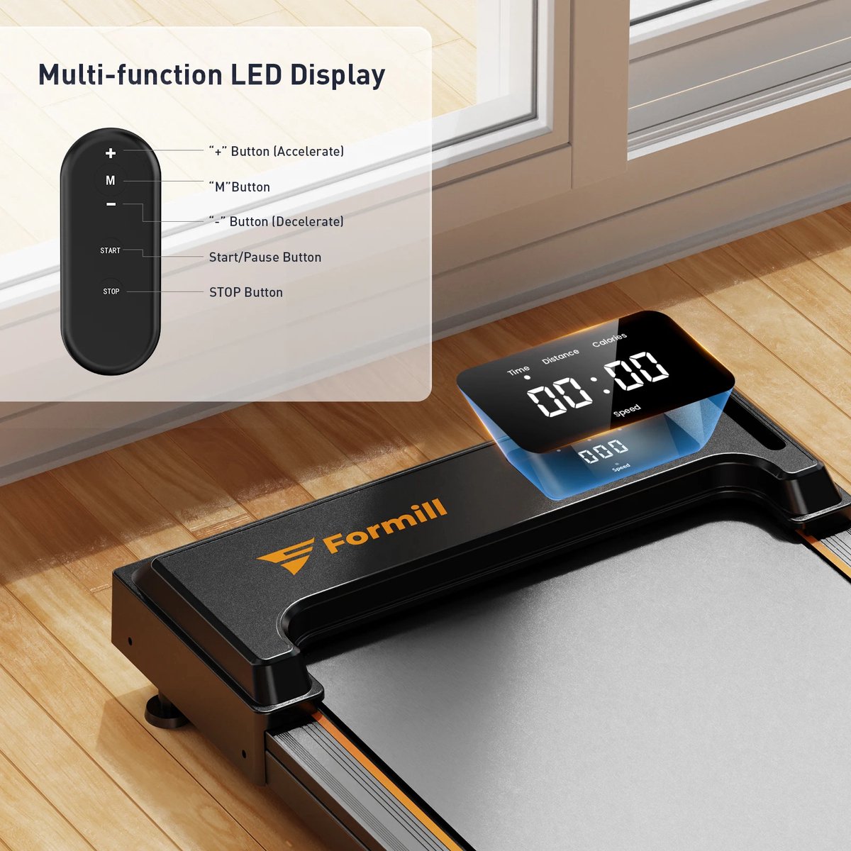 Wat vinden we goed aan de VirtuBuy® Loopband Mini Inklapbaar Zwart Oranje
