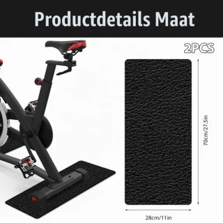 Vloerbeschermingsmat voor loopband en fitnessapparatuur, set van 2