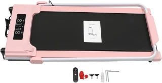 Walking Pad Loopband Elektrisch Inklapbaar Roze Zwart