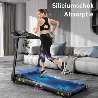 Walking Pad Loopband Elektrisch Inklapbaar Zwart