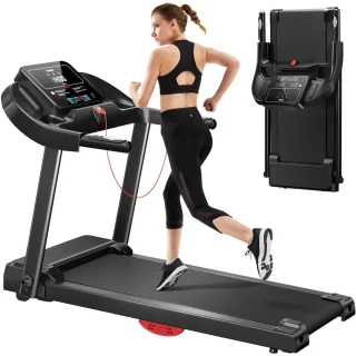 Walking Pad Loopband Inklapbaar Zwart