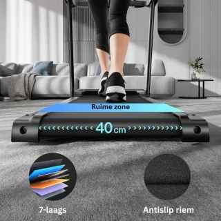 Walking Pad Loopband Inklapbaar Zwart