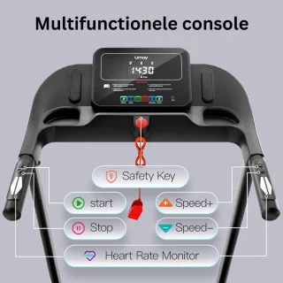 Walking Pad Loopband Inklapbaar Zwart