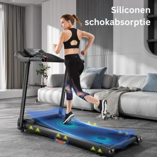 Walking Pad Loopband Inklapbaar Zwart