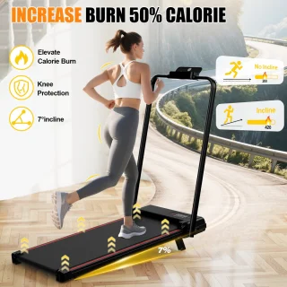 Walking Pad Opvouwbare Loopband Zwart