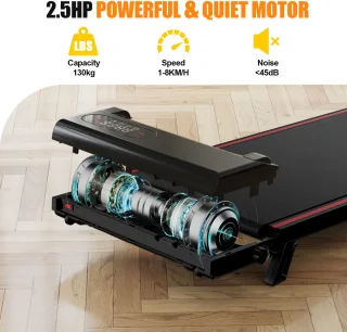 Walking Pad Opvouwbare Loopband Zwart