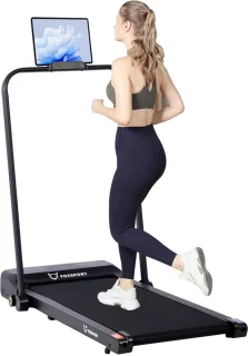 Walking Pad Treadmill Elektrisch Inklapbaar met LCD-display en afstandsbediening