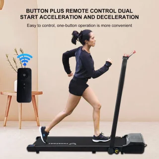 Walking Pad Treadmill Elektrisch Inklapbaar met LCD-display en afstandsbediening