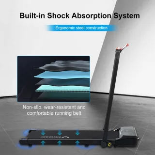 Walking Pad Treadmill Elektrisch Inklapbaar met LCD-display en afstandsbediening