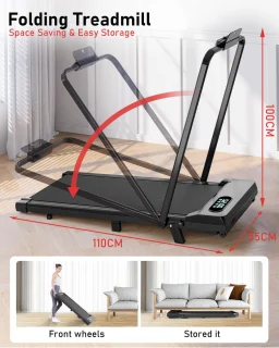 WalkingPad Elektrische Loopband Inklapbaar Zwart