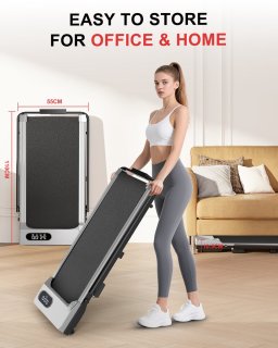 Walkingpad Inklapbare Elektrische Loopband 1-8 km/u Zilver