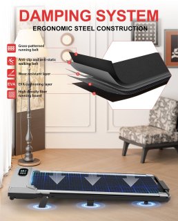 Walkingpad Inklapbare Elektrische Loopband 1-8 km/u Zilver