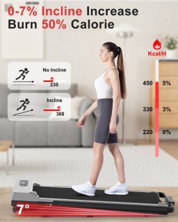 Walkingpad Inklapbare Elektrische Loopband 1-8 km/u Zilver