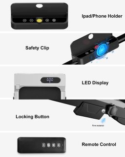 Walkingpad Inklapbare Elektrische Loopband 1-8 km/u Zilver