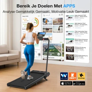 Walkingpad Inklapbare Elektrische Loopband - Zwart